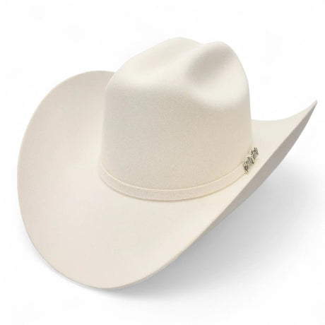 Texana Cuernos Chuecos 10X Color Blanco Horma Milano - Cuernos Chuecos