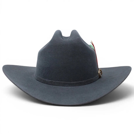 Texana Gris 20X Estilo Sinaloa (Chaparral) con Pluma – Tombstone Hats - Tombstone