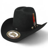 Texana Los Dos Carnales 100X Copa Alta Color Negro Stone Hats - Tombstone