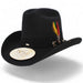 Texana Los Dos Carnales 100X Copa Alta Color Negro Stone Hats - Tombstone