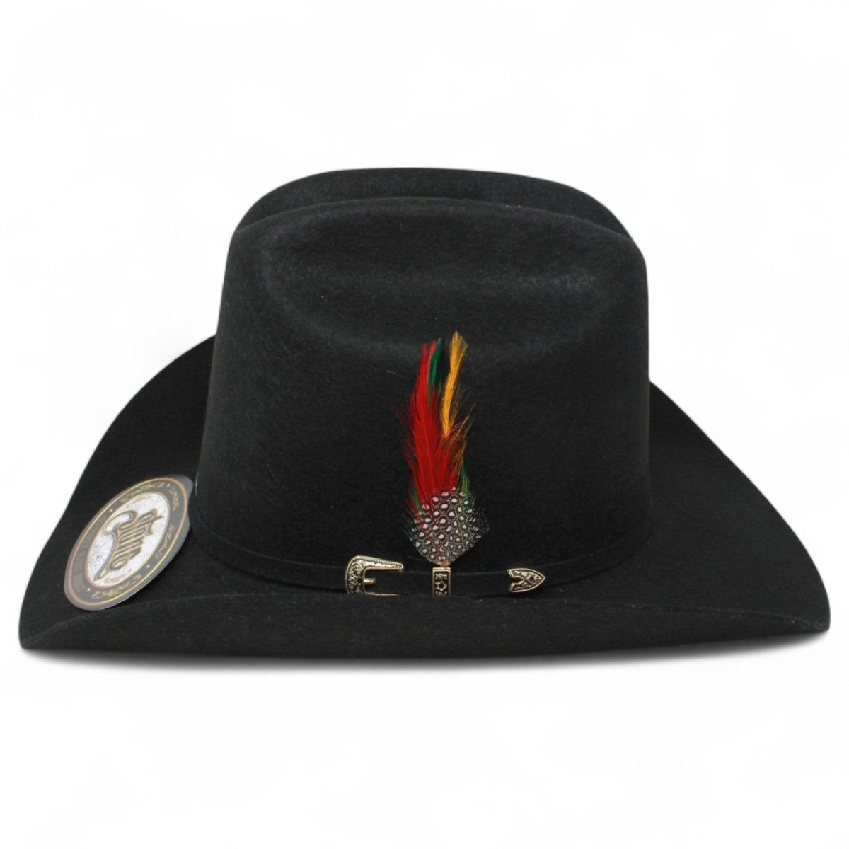 Texana Los Dos Carnales 100X Copa Alta Color Negro Stone Hats - Tombstone