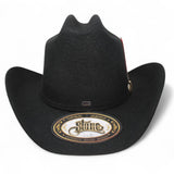 Texana Los Dos Carnales 100X Copa Alta Color Negro Stone Hats - Tombstone