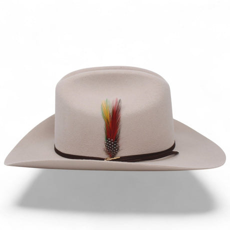 Texana Morcon 20X Estilo Sinaloa con Plumas Beige - Rodeo Durango