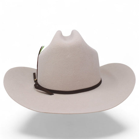 Texana Morcon 20X Estilo Sinaloa con Plumas Beige - Rodeo Durango