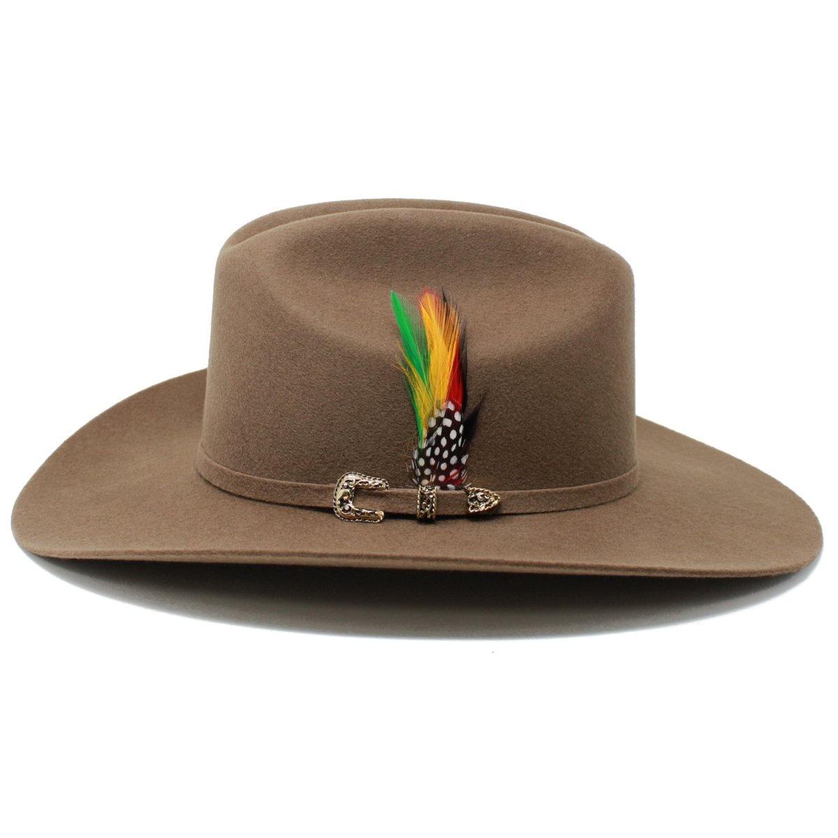 Texana Nuez 20X Estilo Sinaloa (Chaparral) con Pluma – Tombstone Hats - Tombstone