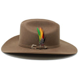 Texana Nuez 20X Estilo Sinaloa (Chaparral) con Pluma – Tombstone Hats - Tombstone
