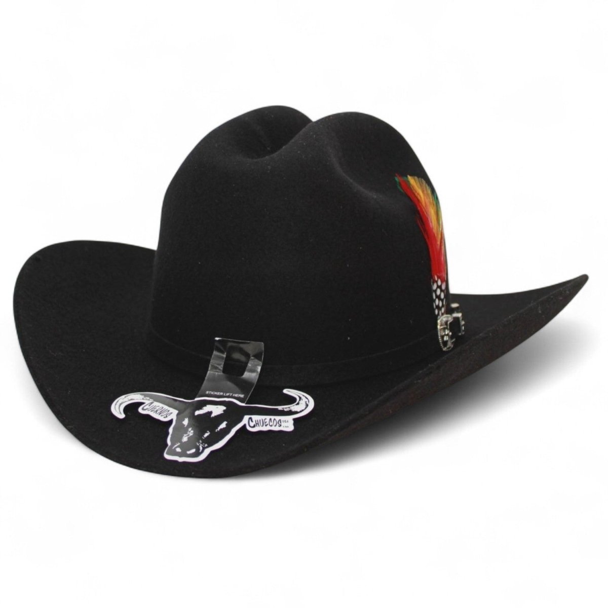 Texana Sinaloa Black Panther Cuernos Chuecos 6X Estilo Panter Belico - Cuernos Chuecos