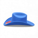 Texana Vaquera para Mujer de Fieltro Sintético Color Azul Estilo Western – Hooch HTD - 54 - Hooch