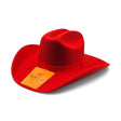 Texana Vaquera para Mujer de Fieltro Sintético Color Rojo Estilo Western – Hooch HTD - 52 - Hooch