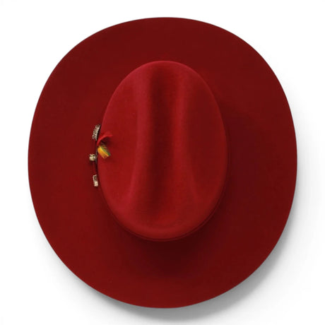 Texana Vino 20X Estilo Sinaloa (Chaparral) con Pluma – Tombstone Hats - Tombstone
