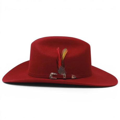 Texana Vino 20X Estilo Sinaloa (Chaparral) con Pluma – Tombstone Hats - Tombstone