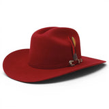 Texana Vino 20X Estilo Sinaloa (Chaparral) con Pluma – Tombstone Hats - Tombstone