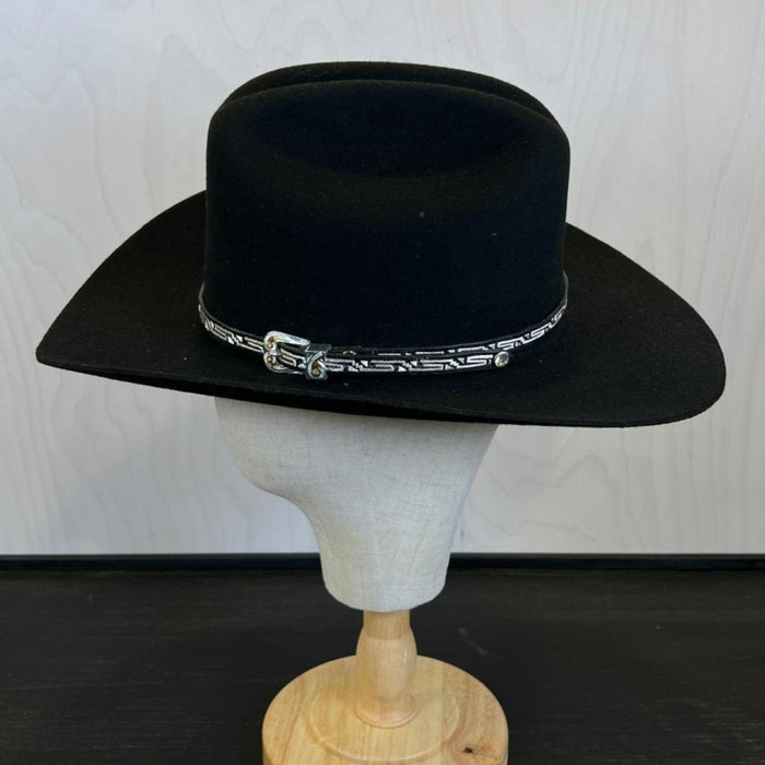 Toquilla de Hilo de Plata Original para Sombrero o Texana / Hat Sterling Band - White Diamonds Boots