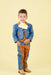 Traje Charro para Niño (TODO INCLUIDO) Azul Royal con Ocre y Oro imp-72326 - Impormexico