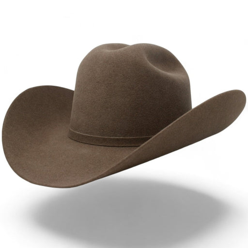 West Point 6X Cowboy Felt Hat Milano Style - Beaver (Castor) - Cuernos Chuecos