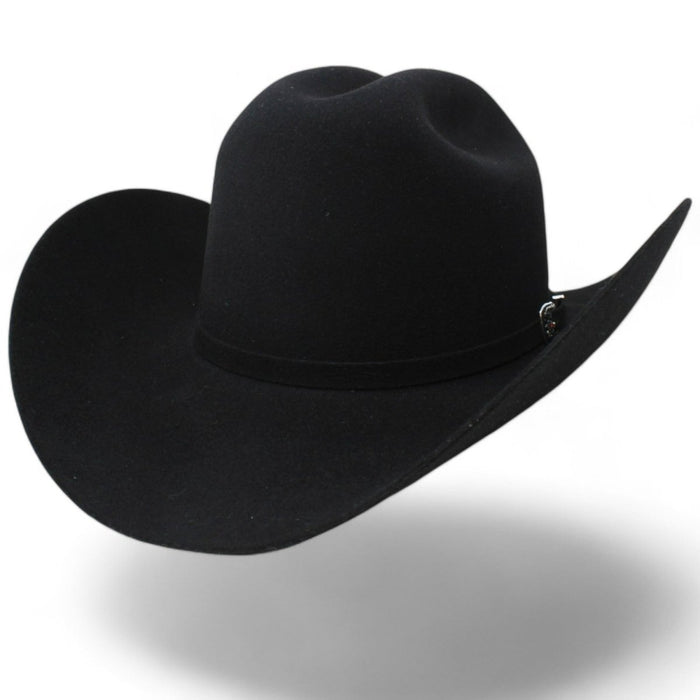 West Point 6X Cowboy Felt Hat Milano Style - Black - Cuernos Chuecos