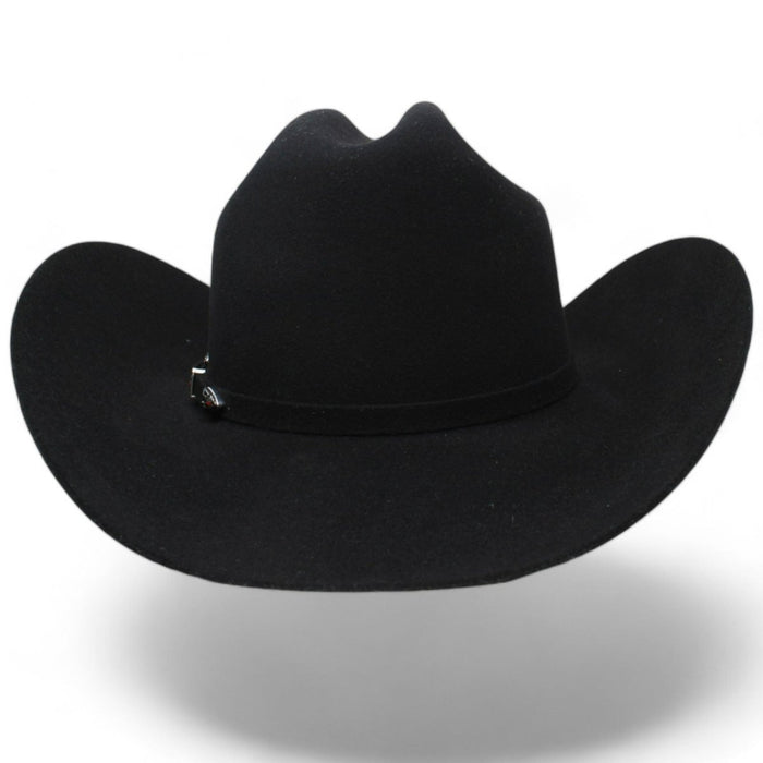 West Point 6X Cowboy Felt Hat Milano Style - Black - Cuernos Chuecos