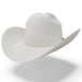 West Point 6X Cowboy Felt Hat Milano Style - White - Cuernos Chuecos