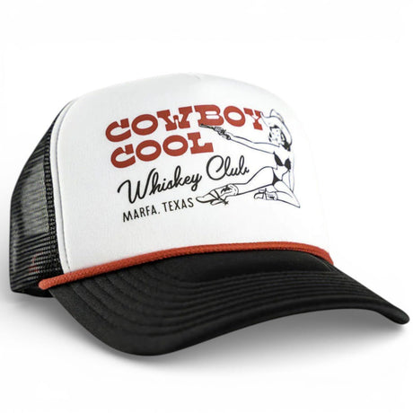 Whiskey Club Foam Trucker Hat - Cool Cowboy - Cool Cowboy
