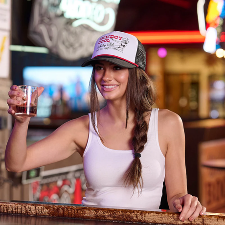 Whiskey Club Foam Trucker Hat - Cool Cowboy - Cool Cowboy