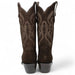 Women's Snip Toe Leather Suede Boots Chocolate - Rodeo Imports