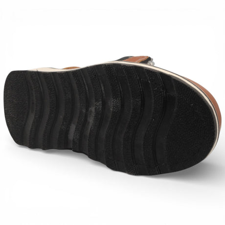 Zapato de Trabajo para Hombre de Piel Crazy Color Honey con Doble Cierre Punta Redonda – Hooch Boots H40351 - Hooch