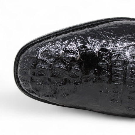 Zapato de Vestir de Lomo de Caiman Original Color Negro - Los Altos Boots - Los Altos Boots