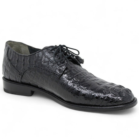 Zapato de Vestir de Lomo de Caiman Original Color Negro - Los Altos Boots - Los Altos Boots