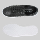 Zapatos Casuales de Avestruz Original Color Negro - Los Altos Boots - Los Altos Boots