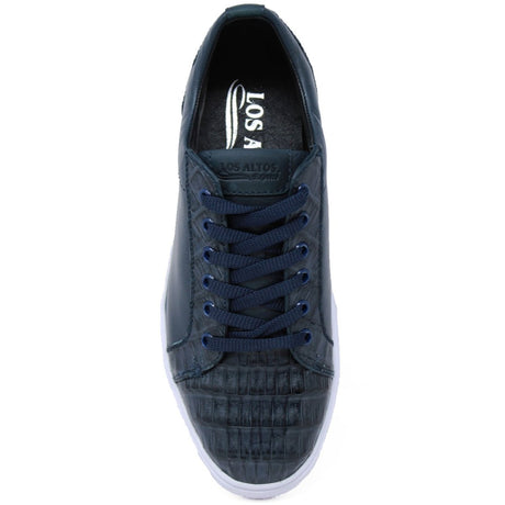 Zapatos Casuales de Caiman y Piel Original Color Azul Marino - Los Altos Boots - Los Altos Boots