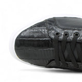 Zapatos Casuales de Caiman y Piel Original Color Negro - Los Altos Boots - Los Altos Boots