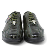 Zapatos Casuales de Pata de Avestruz Original Color Verde Olivo - Los Altos Boots - Los Altos Boots