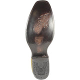 Western Genuine Lizard Dubai Toe Boots Brown Color - Wild West Boots - Sole View 