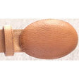 Genuine Leather Casual Belt Grisly Finish Honey Color - Los Altos Boots - Front View
