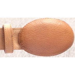 Genuine Leather Casual Belt Grisly Finish Honey Color - Los Altos Boots - Front View