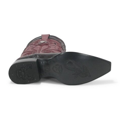 Botas de Armadillo Original Punta Dubai Cuadrada Color Gris Difuminado - Wild West Boots