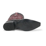 Original Lizard Snip Toe  Boots Faded Burgundy Color - Wild West Boots sole