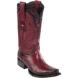 Original Lizard Snip Toe  Boots Faded Burgundy Color - Wild West Boots