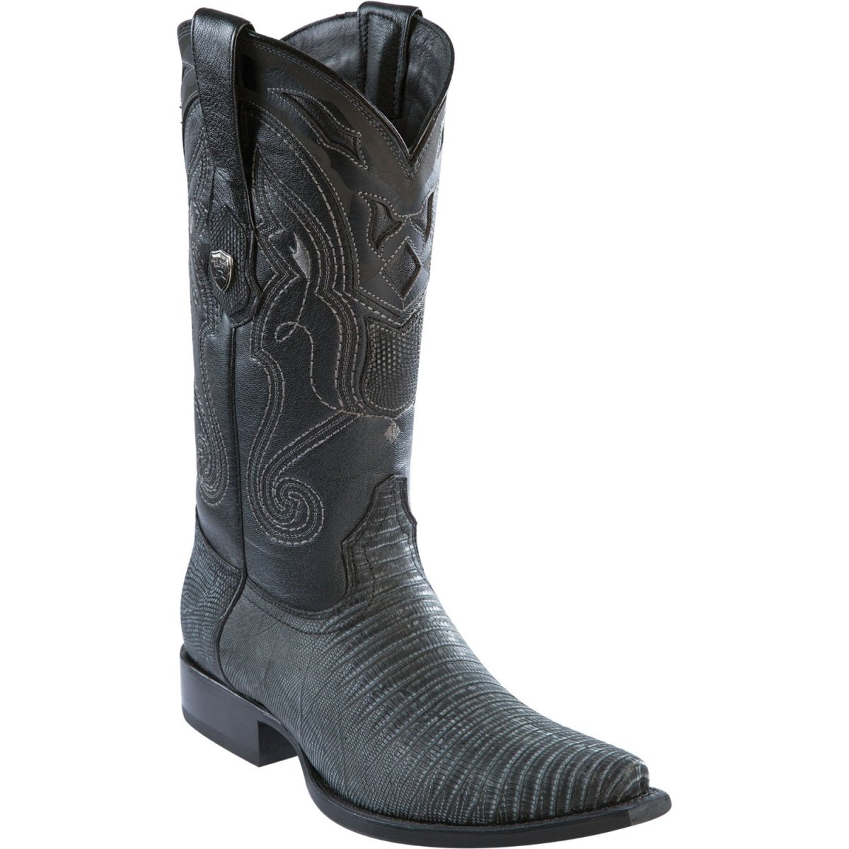 Botas de Armadillo Original Punta Dubai Cuadrada Color Cafe Lijado - Wild West Boots