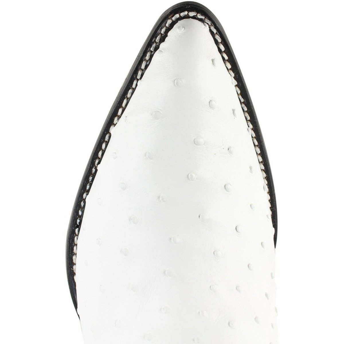 Western Original Ostrich Boots J-Toe White Color - Wild West Boots