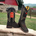 Botas Altas de Cuero con Flores para Mujer en Horma Rodeo Q3225494 - Quincy Boots