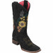 Botas Altas de Cuero con Flores para Mujer en Horma Rodeo Q3225G6305 - Quincy Boots