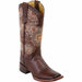 Botas Altas de Cuero con Flores para Mujer en Horma Rodeo Q322GB5294 - Quincy Boots