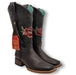 Botas Altas de Cuero con Flores para Mujer en Horma Rodeo Q322RT4207 - Quincy Boots