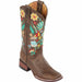Botas Altas de Cuero con Flores para Mujer en Horma Rodeo Q322SF6211 - Quincy Boots