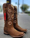 Botas Altas de Cuero con Girasoles para Mujer en Horma Rodeo Q322G6231 - Quincy Boots