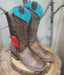 Botas Altas de Cuero Crazy para Mujer en Horma Rodeo Cafe Q322RL5259 - Quincy Boots