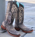 Botas Altas de Cuero Lijado para Mujer en Horma Rodeo Color Choco Q3226259L - Quincy Boots