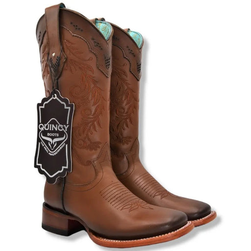 Botas Altas de Cuero Original para Mujer en Horma Rodeo Q322FR5251 - Quincy Boots
