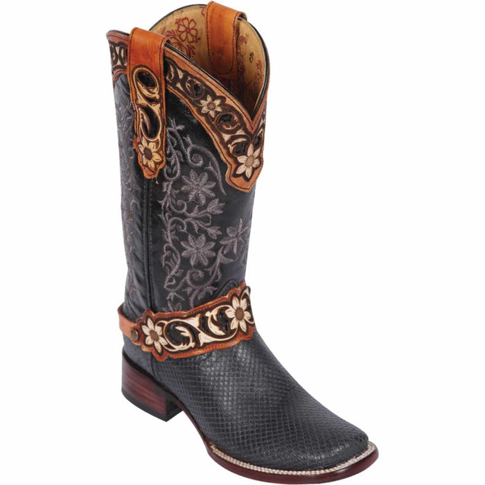 Botas Altas de Piton Grabado para Mujer en Horma Rodeo Q3225709 - Quincy Boots
